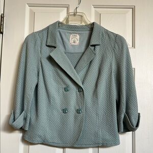 Women's Textured Jacket in Light Blue